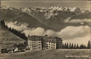 Hotel Rigi-First with the Alps (vor 4.8.1944)
