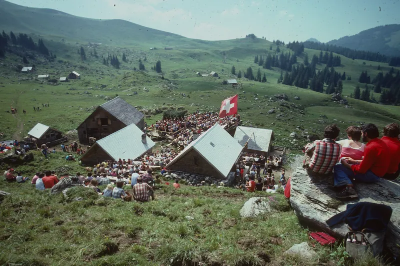 Rigi, stone throwing (1978)