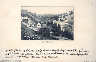 Kapelle Maria zum Schnee und Umgebung Rigi Klösterli (ca. 1830 - 1840)