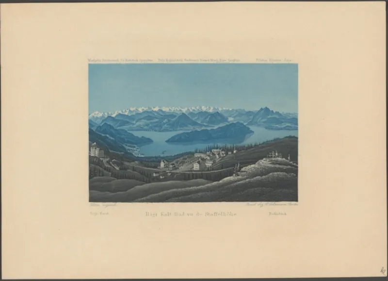 Rigi Kalt-Bad vu de Staffelhöhe (from 1868)