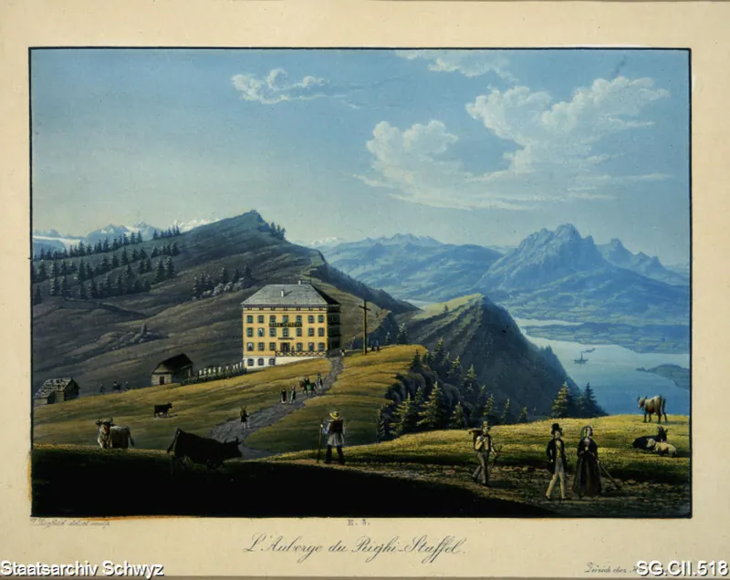 Gasthaus Rigi Staffel (ca. 1845)