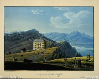 Gasthaus Rigi Staffel (ca. 1845)