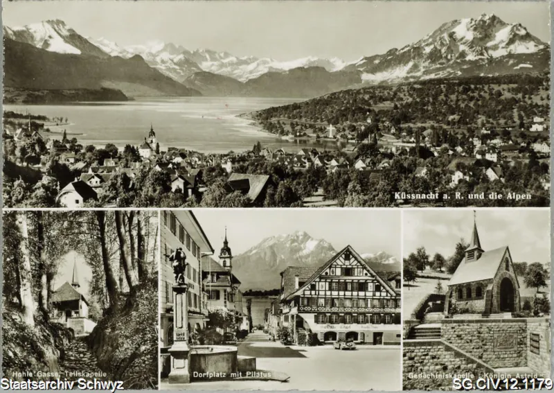 Küssnacht m Rigi und die Alpen (1951)