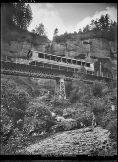 Arth- Rigi -Bahn, Rothfluhwand, Teilansicht (1907)