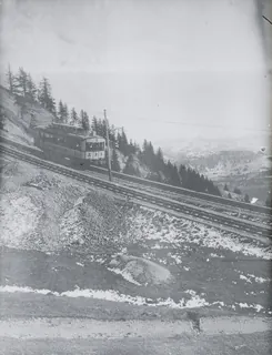 Arth-Rigi-Bahn, 100m above station Rigi Staffel (ca. 1900)