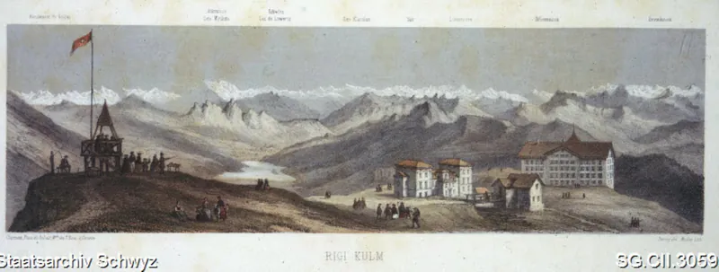 Panorama Rigi Kulm (ca. 1860 - 1870)