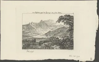 vom Rigiberg gegen den Lowerzer-See, im Cant. Schweiz (1794)
