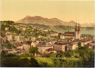 Lucerne and the Rigi, Lake Lucerne, Switzerland (between 1890 and 1900)