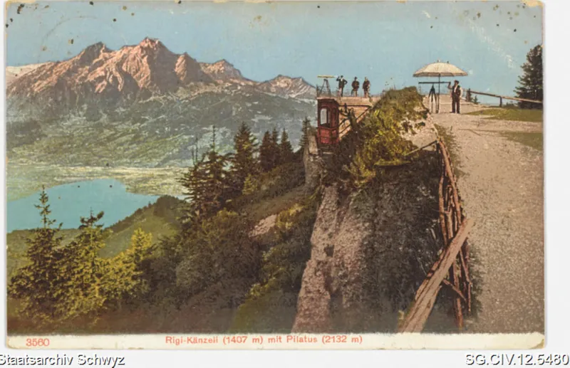 Rigi-Känzeli (1407 m) mit Pilatus (2132 m) (1903)