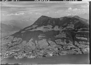Rigi Massif SZ, overview from direction Küssnacht am Rigi SZ (09.07.1974)