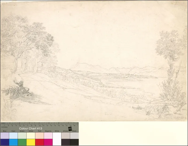 [Blick von Dreilinden auf See und Rigi] (1840)