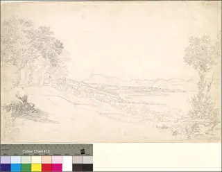 [Blick von Dreilinden auf See und Rigi] (1840)