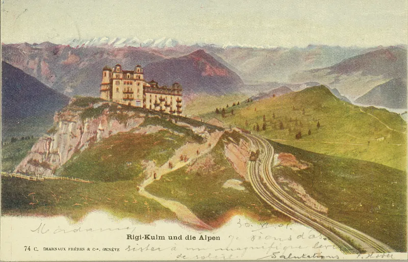 Rigi-Kulm and the Alps (vor 30.06.1901)