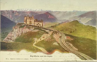 Rigi-Kulm and the Alps (vor 30.06.1901)