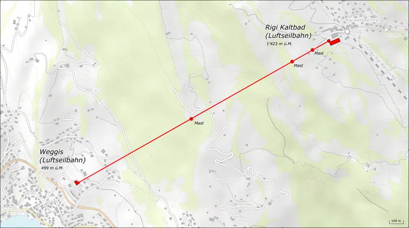 Karte Detail Luftseilbahn Weggis-Rigi Kaltbad (2020-02-22)
