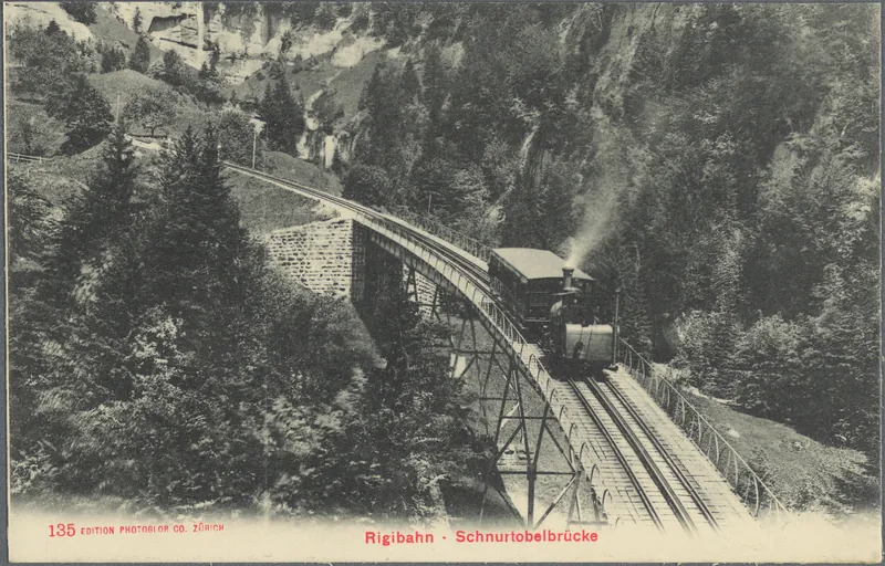 Postkartenalbum Schweizer Eisenbahnen (circa 1905)