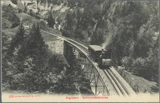 Postkartenalbum Schweizer Eisenbahnen (circa 1905)
