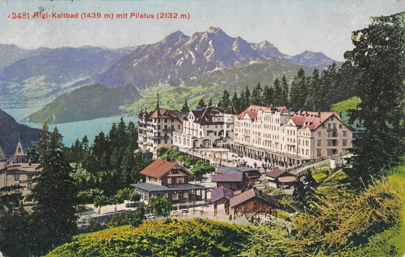 Rigi Kaltbad (1439 m) with Pilatus (2132 m) (vor 2.9.1913)