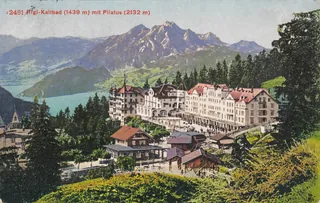 Rigi Kaltbad (1439 m) with Pilatus (2132 m) (vor 2.9.1913)