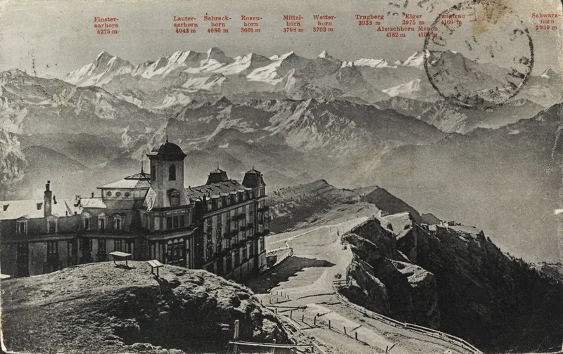Rigi-Kulm (1800 m) and the Bernese High Alps (vor 2.7.1911)