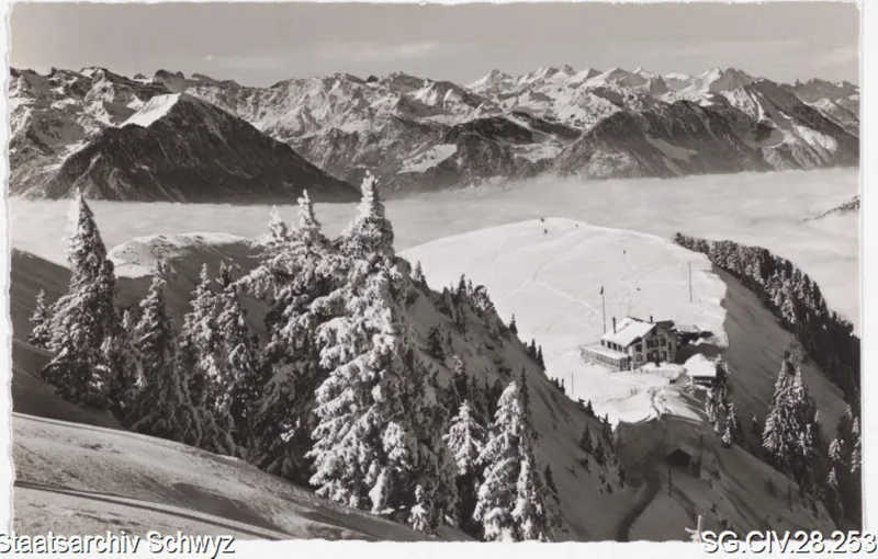Rigi-Staffelhöhe (1570 m) Hotel Edelweiss, Blick auf Unterwaldner- und Berneralpen (keine Angabe)