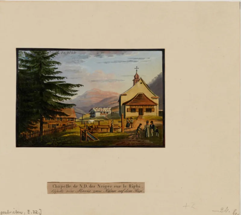Chapelle de N.D. des Neiges sur le Righi = Capelle von Maria zum Schnee auf dem Rigi (approx. 1820 - approx. 1829)