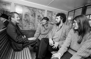 Paul Bühlmann on the occasion of a trip to Rigi, steam train (14.10.1979)