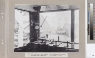Elektrische Triebwagen der Vitznau- Rigi -Bahn Führerstand bergseits (ca. 1937)