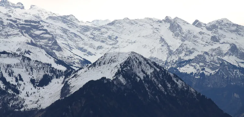 Buochserhorn in front of snowy mountains (2023-01-14 14:14:14)