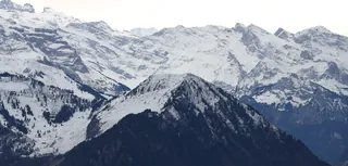 Buochserhorn in front of snowy mountains (2023-01-14 14:14:14)