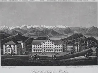 Souvenir de la Suisse c1840 Hotels Righi Kulm (19th century)