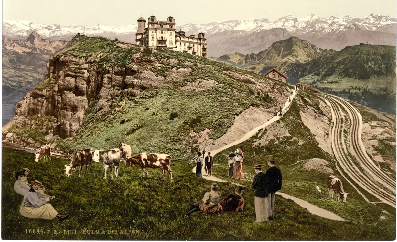 Kulm, view of the Alps, Rigi, Switzerland (between 1890 and 1900)