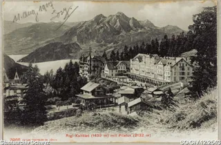 Hotelanlagen mit Bahnstation, Rigi-Kaltbad (1907)