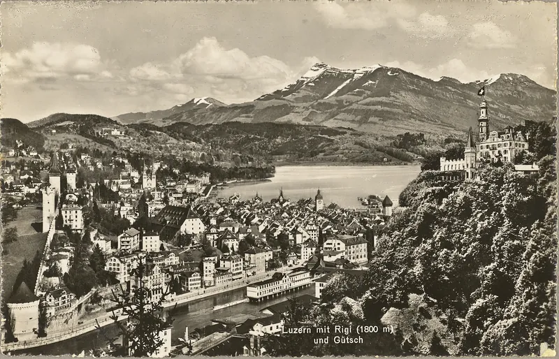 Lucerne with the Rigi (1,800 m) and Gütsch (1940 - 1949)