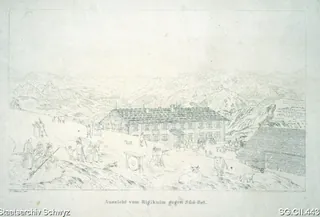 Gasthaus Rigi-Kulm, Alpenpanorama (1819 - 1846)