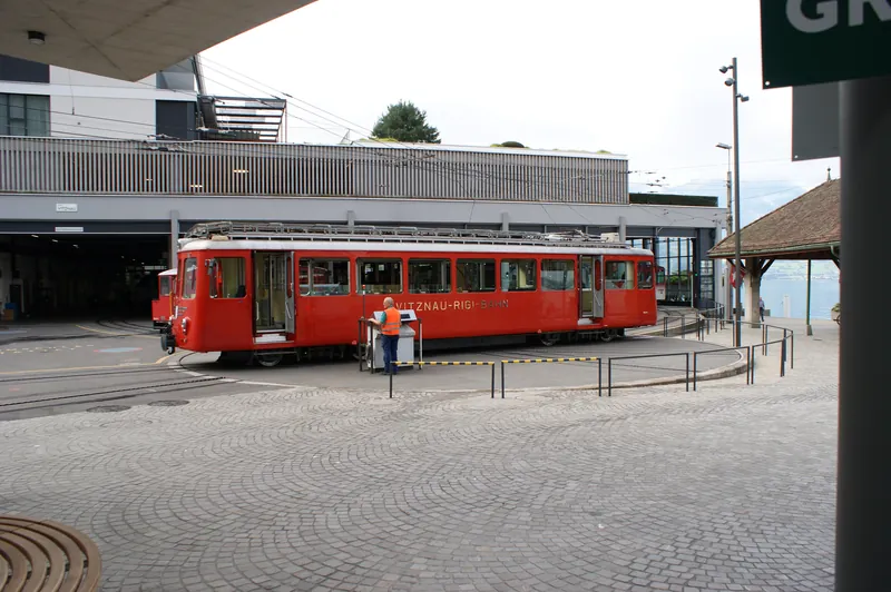 Rack railway Vitznau to Rigi (Kulm)-railway station Kaltbad-First-station Vitznau-turntable-02ASD (2023-09-04)