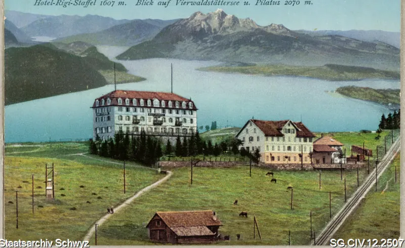 Rigi-Staffel: Hotel Rigi-Staffel (vor 1912)