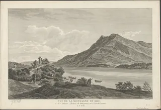 Vue de la montagne de Rigi , et de l'Ancien Château de Habspourg, sur le Lac de Lucerne (approx. 1780 - approx. 1788)