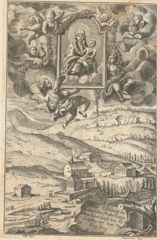 Wahre Abbildung der gnadenvollen Mutter Mariae zum Schnee sambt dero H. Capellen auf dem Rigÿ Berg (zwischen 1780 und 1797?)