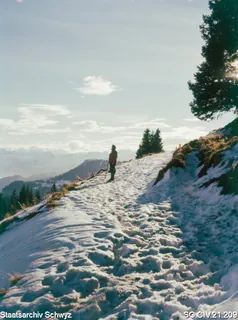 Winterimpressionen auf der Rigi (zwischen 1950 und 1980)