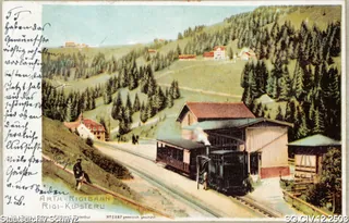 Arth-Rigi-Bahn, bei der Station Rigi-Klösterli (1905)