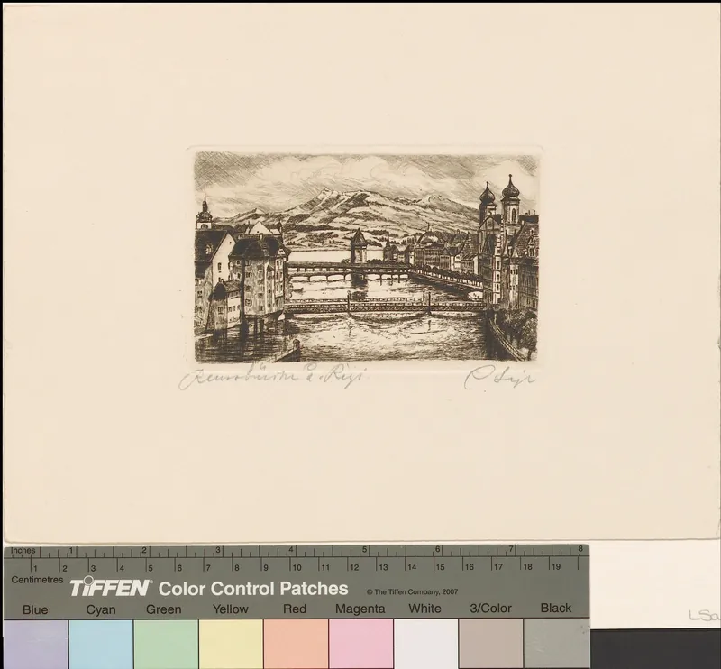 Reussbrücke u. Rigi (1900)