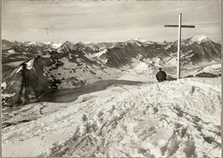 Hochstuckli Ski Area with the Rigi Region (vor 23.01.1963)