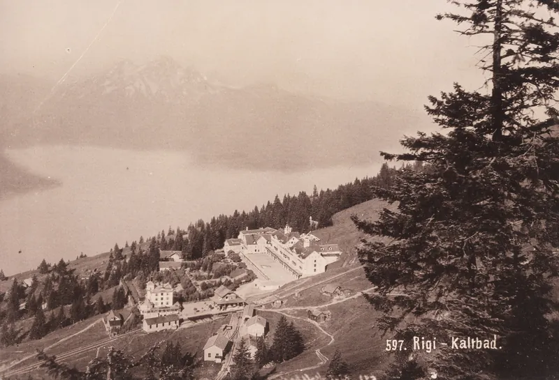 Rigi-Kaltbad, view to the west (W) (ca. 1895)