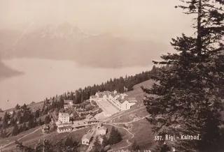 Rigi-Kaltbad, view to the west (W) (ca. 1895)