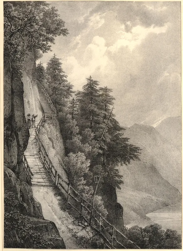 Chemin de Weggis au Rigi, Canton Lucerne (1800-1810 (circa))
