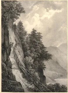 Chemin de Weggis au Rigi, Canton Lucerne (1800-1810 (circa))
