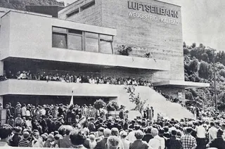 Eröffnung Weggis-Rigi Seilbahn (1968)