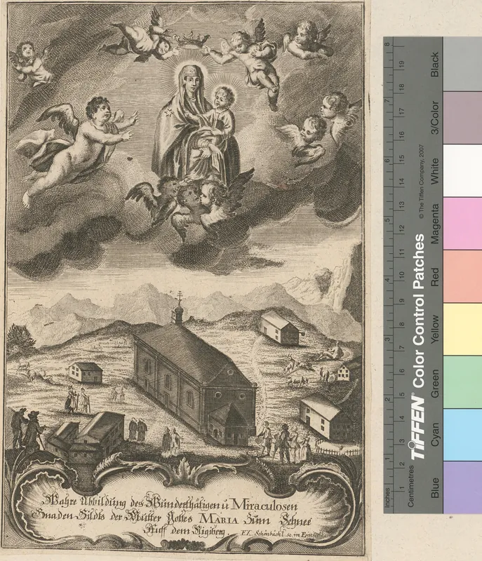 Wahre Abbildung des Wunderthätigen u Miraculosen Gnaden Bildts der Mutter Gottes Maria zum Schnee auff dem Rigiberg (zwischen 1750 und 1800?)