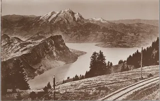 Lake Lucerne, Pilatus and Bürgenstock from Rigi (1910-1915)